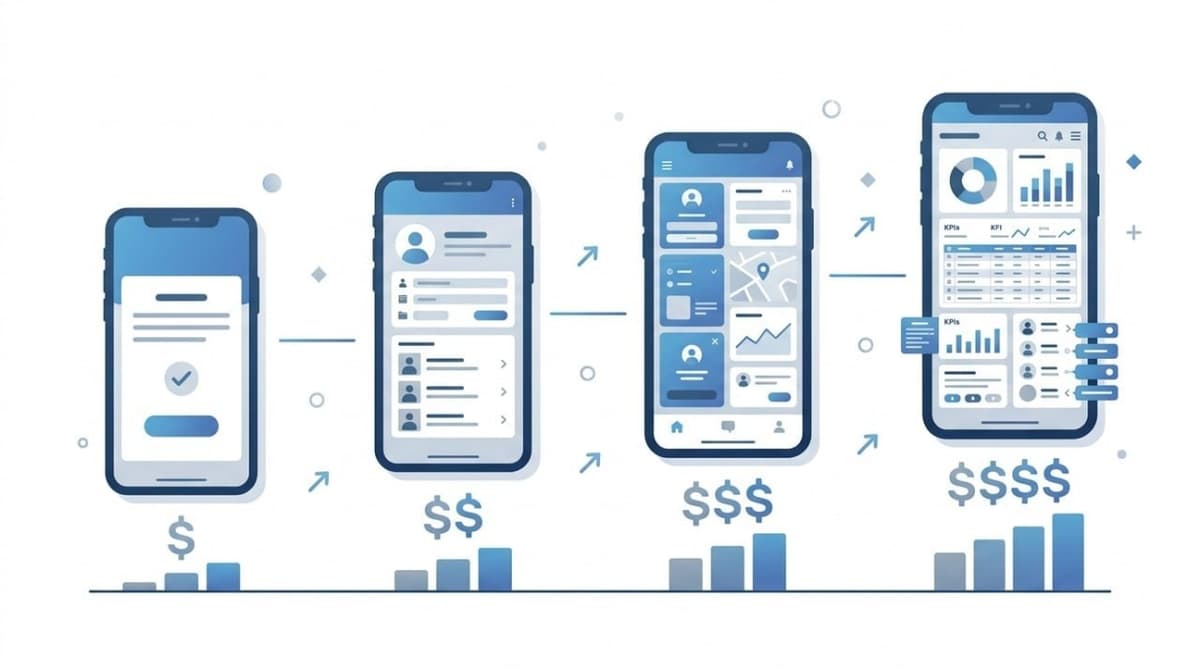 Mobile app pricing table for Gulf market — MVP to Enterprise 2026